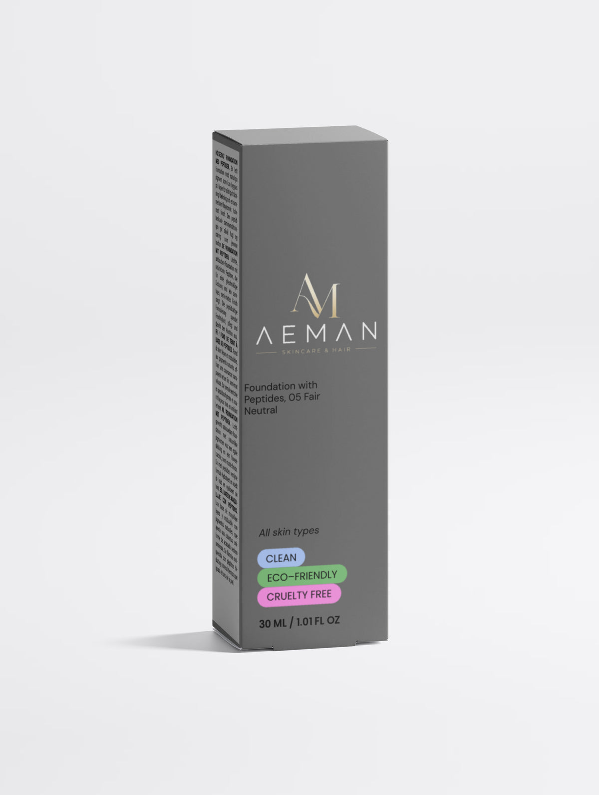 Foundation with Peptides, 05 Fair Neutral, 30 ml