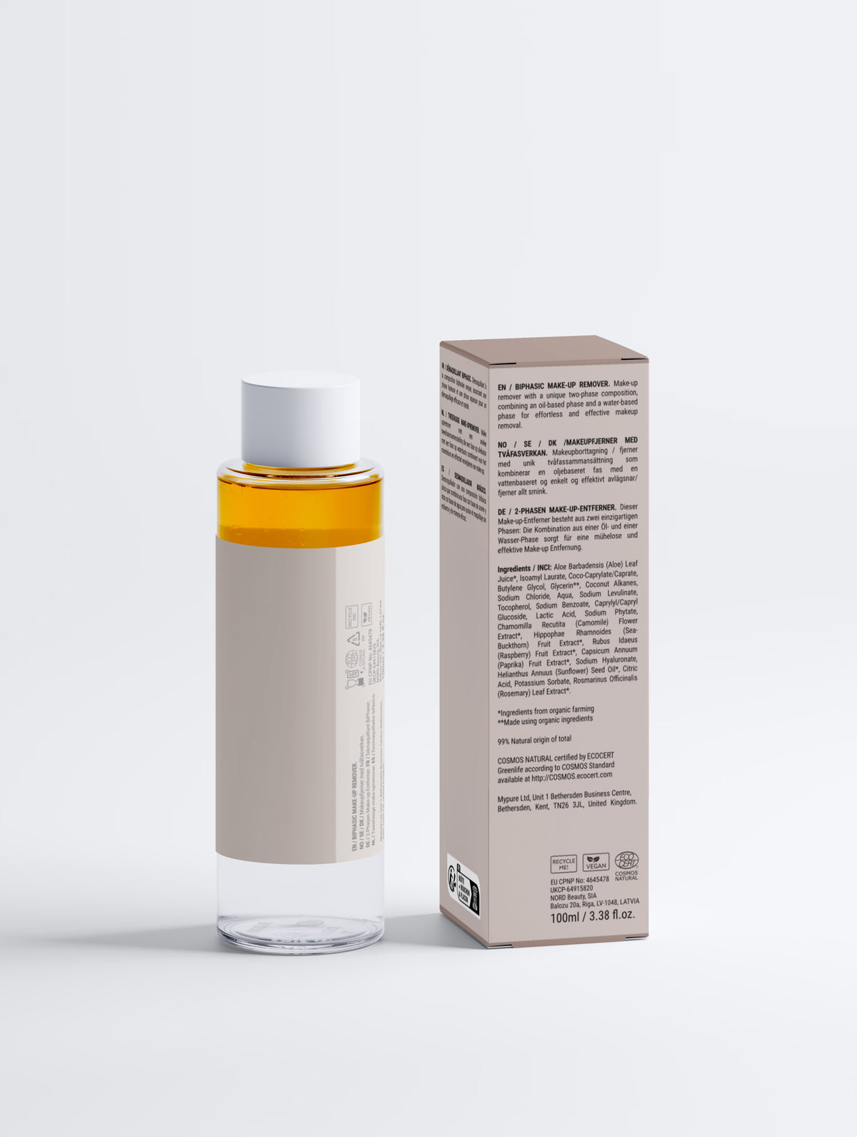 BiPhasic Make-up Remover, Fragrance Free, 100 ml
